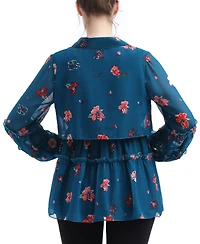 kimi + kai Maternity Floral Print Nursing Blouse