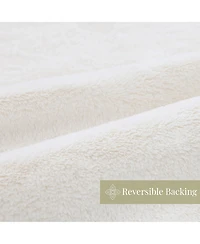 Aston and Arden Aston & Arden Cottontail Faux Fur Throw Blanket, Soft Rabbit Tail Texture, Oversized Throw, 50x70, with Premium Gift Box