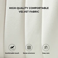 Aruna Velvet Side Chair with Metal Legs