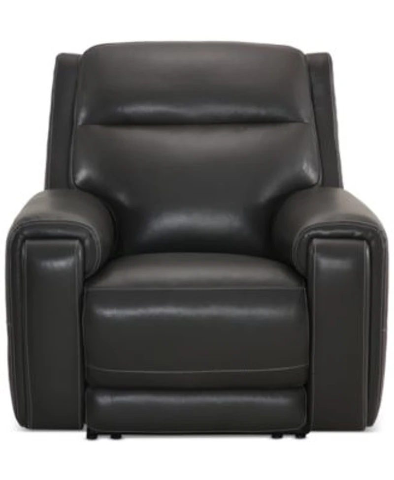 Varsani Zero Gravity Leather Sofa Collection Created For Macys