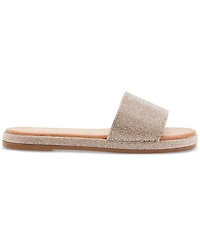 Madden Girl Lizaa Rhinestone Platform Slide Sandals