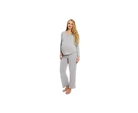 Everly Grey Maternity Laina Top & Pants /Nursing Pajama Set