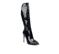Women's Forbidden Stud Stiletto Calf Boots