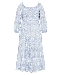 City Chic Women's Brodie 2 Tone Maxi Dress