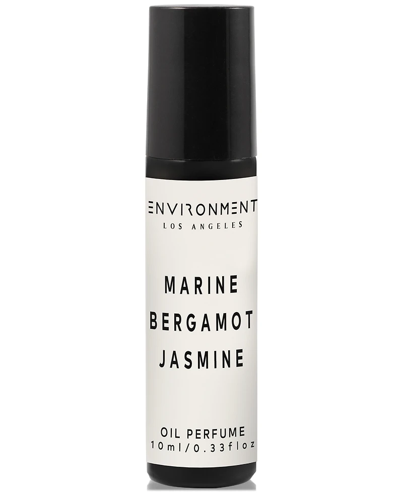 Environment Marine, Bergamot & Jasmine Roll-On Oil Perfume (Inspired by 5-Star Luxury Hotels), 0.33 oz.