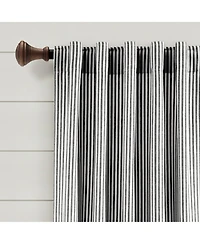 Lush Decor Farmhouse Vintage Stripe Yarn Dyed Cotton Back Tab/Rod Pocket Window Curtain Panels