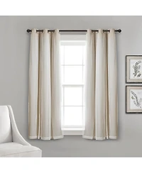 Lush Decor Grommet Sheer Panels With Insulated Blackout Lining