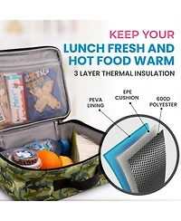 Insulated Lunch Bag With Spacious Compartment & Built-In Handle