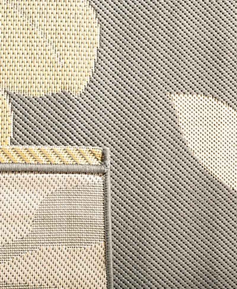 Safavieh Courtyard CY7321 Anthracite and Beige 8' x 11' Sisal Weave Outdoor Area Rug