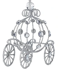 Holiday Lane Jeweled Classics Glittered Pumpkin Carriage Ornament, Exclusively at Macy's
