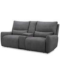 Olper 3-Pc. Fabric Zero Wall Sofa with 2 Power Recliners and 1 Console, Created for Macy's