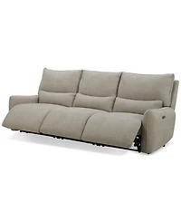 Olper 3-Pc. Fabric Zero Wall Sectional Power Motion Sofa, Created for Macy's