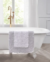Laura Ashley Ruffled Cotton Bath Rug, 20" x 34"
