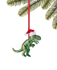 Holiday Lane All About You Dinosaur With Santa Hat Ornament, Exclusively at Macy's