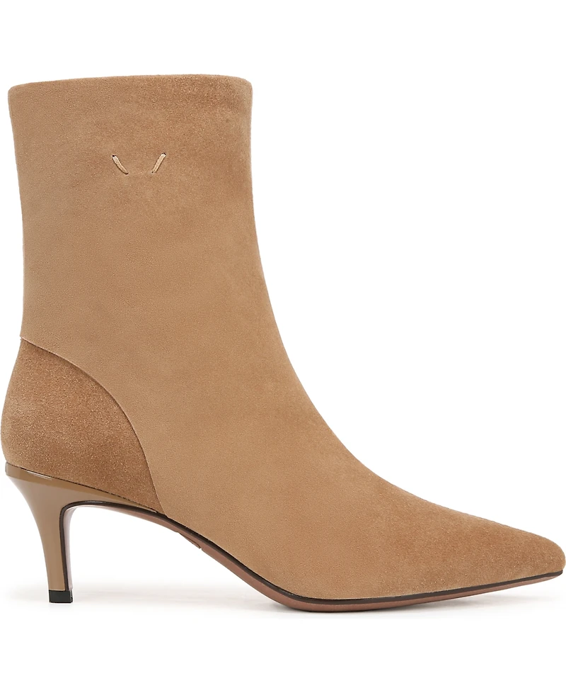 Franco Sarto Women's Anna Pointed Toe Kitten Heel Dress Booties