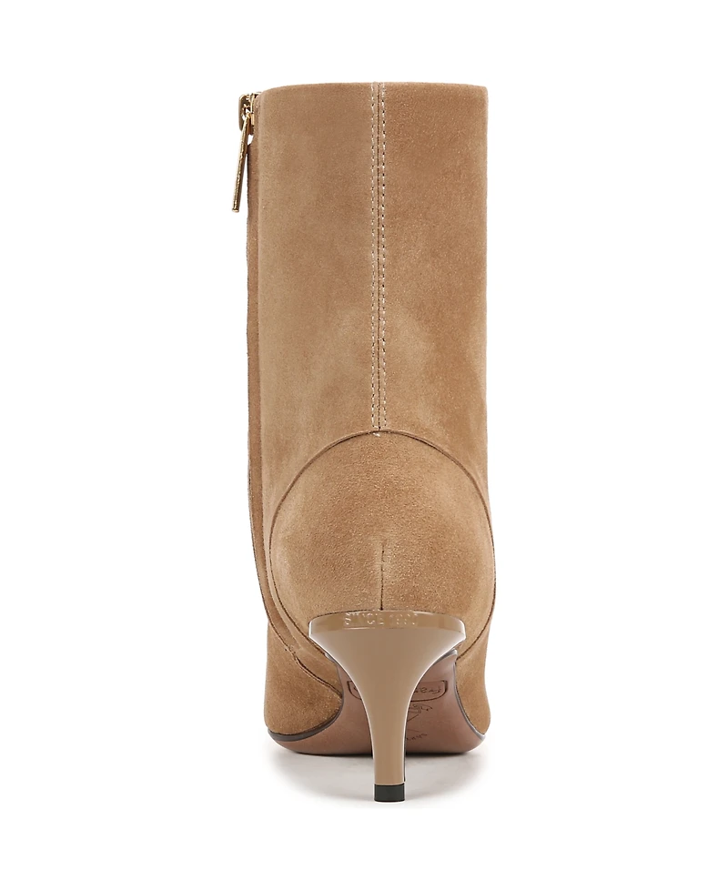 Franco Sarto Women's Anna Pointed Toe Kitten Heel Dress Booties