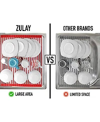 Multipurpose Heavy Duty Silicone Roll Up Sink Drying Rack Large