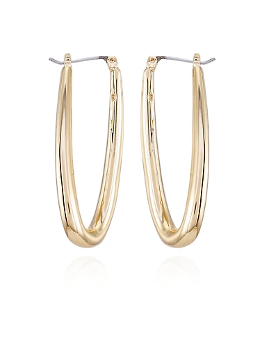 Vince Camuto Gold-Tone Oval Hoop Earrings
