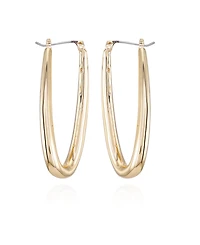 Vince Camuto Gold-Tone Oval Hoop Earrings