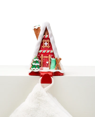 Holiday Lane Christmas Cheer White & Red Ski Home Stocking Holder, Exclusively at Macy's