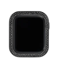 Anne Klein Women's Black Alloy Protective Case with Black Crystals designed for 41mm Apple Watch