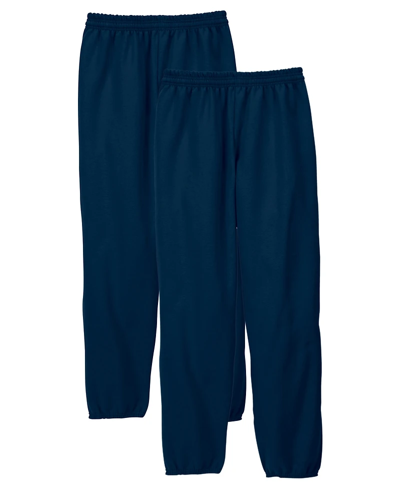 Hanes EcoSmart Men's 32" Fleece Sweatpants, 2-Pack