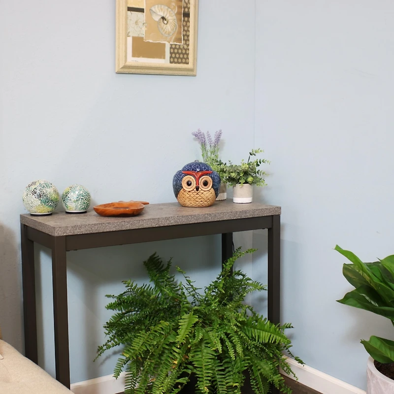 Indoor Home Office Decorative Smooth Glazed Ceramic Owl Tabletop Water Fountain Feature - 7"