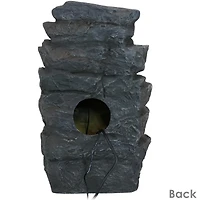 Sunnydaze Decor 24-Inch Grotto Falls Polyresin Outdoor Water Fountain with Led Lights