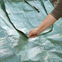 Outdoor Portable Mini Cloche Greenhouse with Zipper Doors