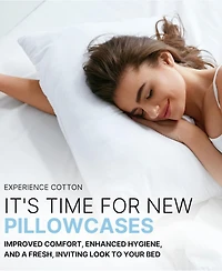 400 Thread Count 100% Cotton Pillowcase Set of 2