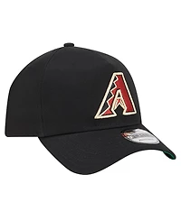New Era Men's Black Arizona Diamondbacks Team Color A-Frame 9Forty Adjustable Hat
