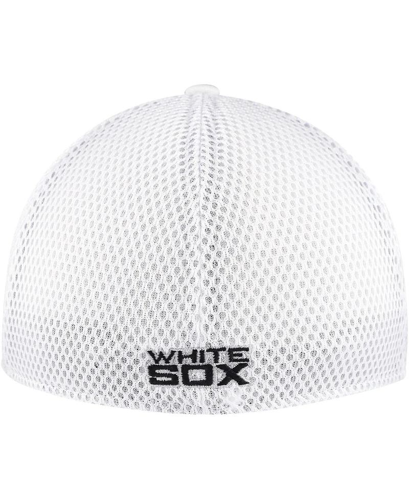 New Era Men's White Chicago Sox Neo 39Thirty Flex Hat