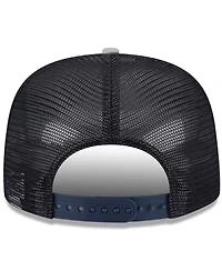 New Era Men's White/Gray New York Yankees Team Foam Front A-Frame Trucker 9Fifty Snapback Hat