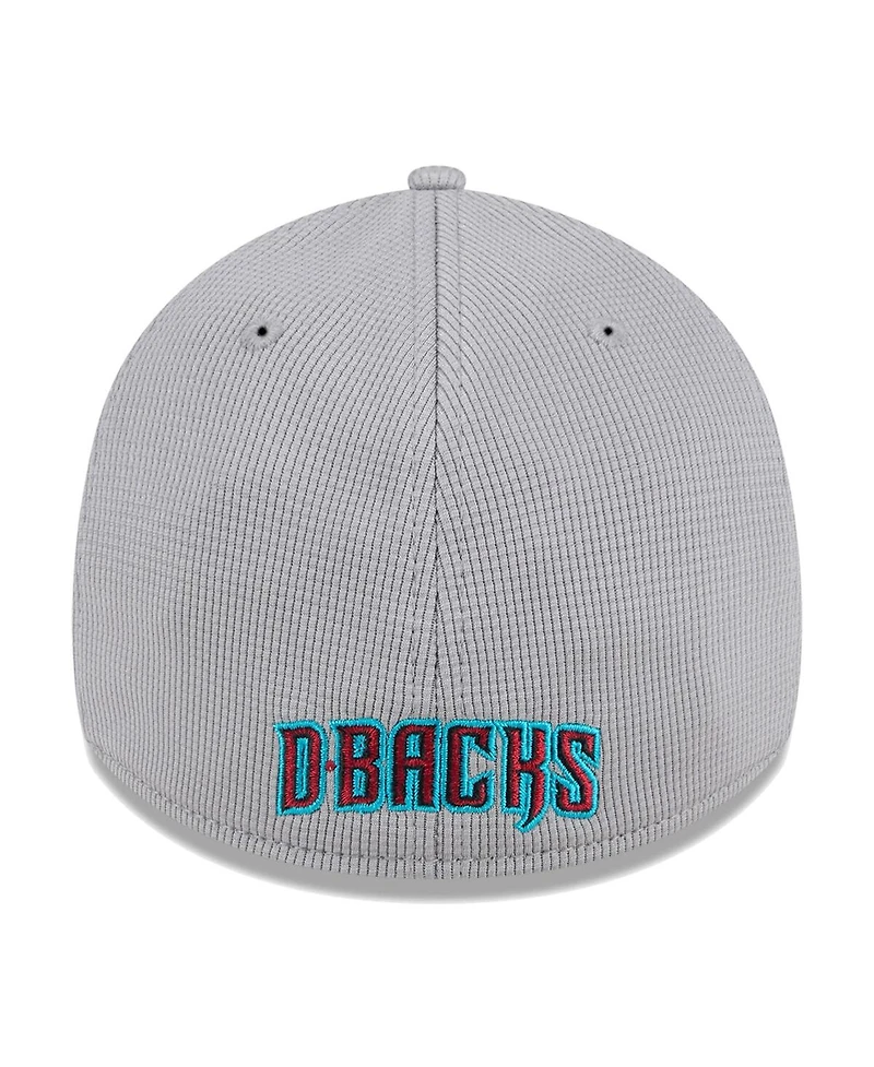 New Era Men's Gray Arizona Diamondbacks Active Pivot 39Thirty Flex Hat