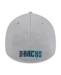 New Era Men's Gray Arizona Diamondbacks Active Pivot 39Thirty Flex Hat