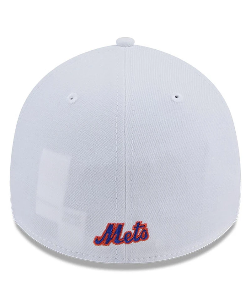 New Era Men's White York Mets Evergreen 39Thirty Flex Hat