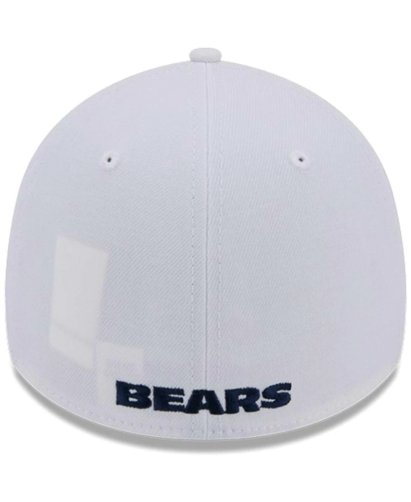 New Era Men's White Chicago Bears Main 39Thirty Flex Hat