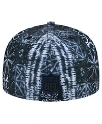 New Era Men's Black New England Patriots Shibori 59Fifty Fitted Hat