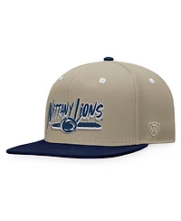 Top of the world Men's Khaki/Navy Penn State Nittany Lions Land Snapback Hat