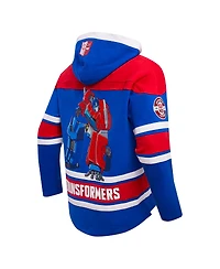 Freeze Max Men's Optimus Prime Royal Transformers Hockey Pullover Hoodie