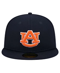 New Era Men's Navy Auburn Tigers Throwback 59Fifty Fitted Hat