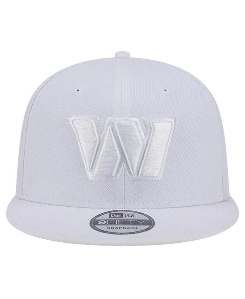 New Era Men's Washington Commanders Main White on White 9Fifty Snapback Hat