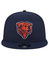 New Era Men's Navy Chicago Bears Main Trucker 9Fifty Snapback Hat