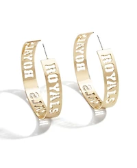 Wear by Erin Andrews x Baublebar Kansas City Royals Large Cutout Hoop Earrings