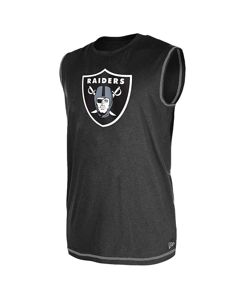 New Era Men's Black Las Vegas Raiders Tank Top