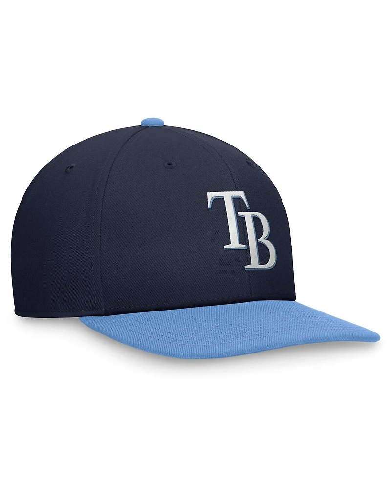 Nike Men's Navy/Light Blue Tampa Bay Rays Evergreen Two-Tone Snapback Hat