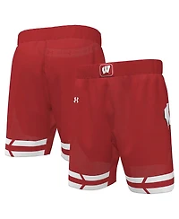 Under Armour Men's Red Wisconsin Badgers Replica Basketball Shorts
