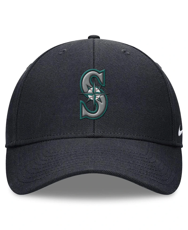 Nike Men's Navy Seattle Mariners Evergreen Club Performance Adjustable Hat