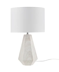 Ink+Ivy 23" Resin Table Lamp with Faux Wood Texture