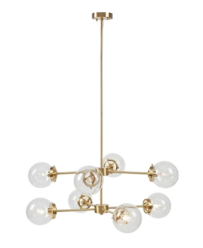 Ink+Ivy 8-Light Metal Chandelier with Globe Bulbs